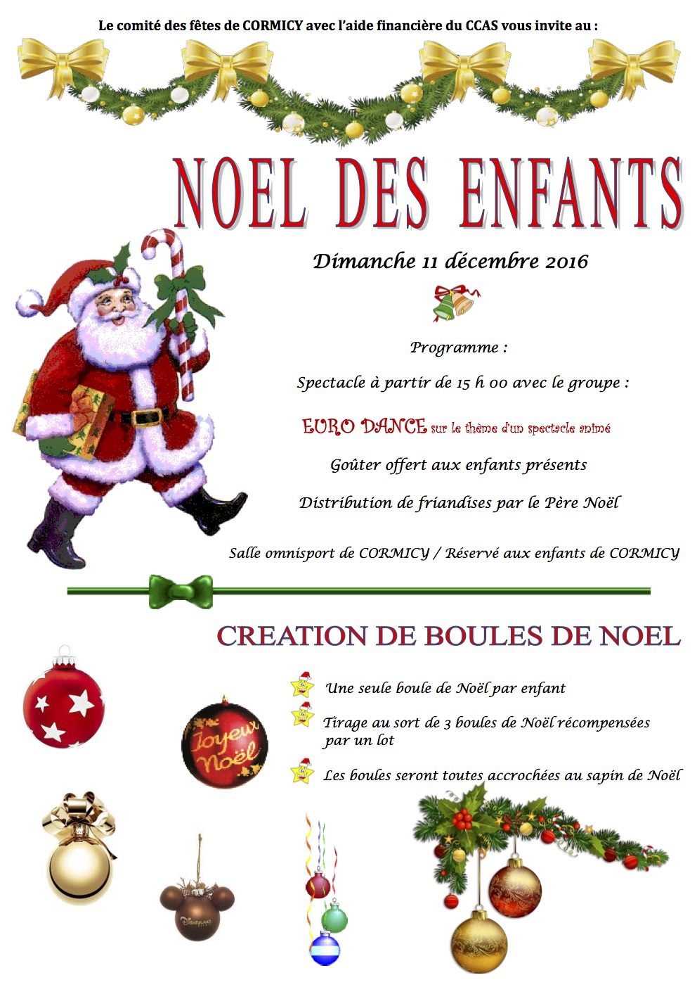 Noël des enfants de Cormicy  Cormicy  Communauté de Communes du Nord Champenois